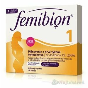 Femibion 1 Plánovanie a prvé týždne tehotenstva 28 tbl vyobraziť