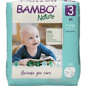 BAMBO 3 (4-8 kg) detské plienky priedušné 28 ks vyobraziť