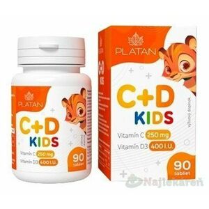 PLATAN Vitamín C + D KIDS vyobraziť