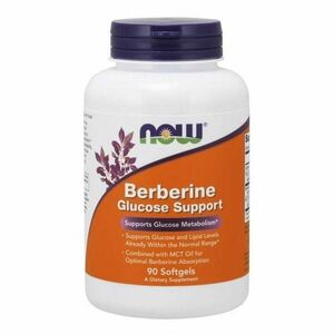 Berberine Glucose Support - NOW Foods, 90cps vyobraziť