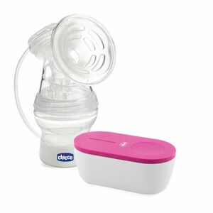 CHICCO Odsávačka materského mlieka elektrická prenosná Travel Pink USB, Doprava zadarmo vyobraziť