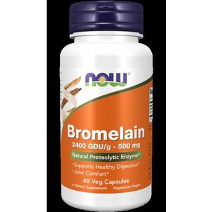 Bromelain 500 mg - NOW Foods, 60 cps. vyobraziť