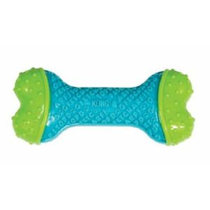 Hračka Kong Dog Corestrength Kosť, zeleno-modrá, guma S/M 18cm vyobraziť