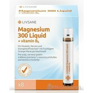 Livsane tekuté magnézium s vitamínom B6 8x30ml vyobraziť