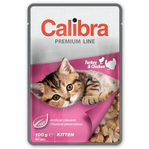 Calibra KAPSIČKA Premium cat Kitten Morka & kura v omáčke 24 x 100g vyobraziť