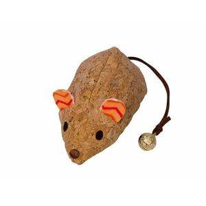 Korková myš s catnipom oranžová hračka 19cm vyobraziť
