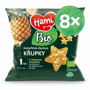 8x HAMI BIO Chrumky kukuričné-quinoa s výborným ananásom 20 g, 12+ vyobraziť