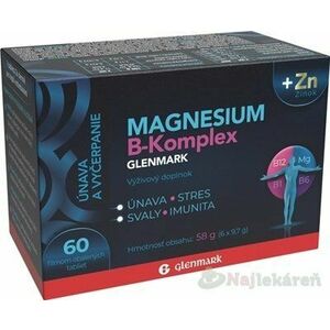GLENMARK Magnesium B-Komplex + Zinok, 60 tbl vyobraziť