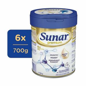 6x SUNAR Mlieko dojčenské Premium 4 700 g vyobraziť