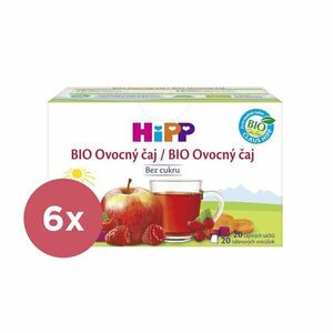 6x HiPP BIO Ovocný čaj detský (od ukonč. 4m) 20x2 g vyobraziť