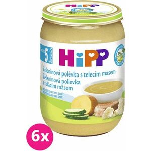 6x HiPP BIO Zeleninová polévka s telecím masem (190 g) vyobraziť