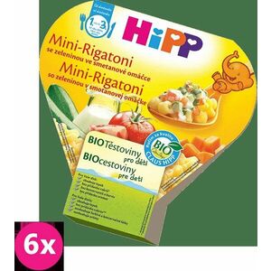 6x HiPP BIO Mini Rigatoni se zeleninou ve smetanové omáčce (250 g) vyobraziť