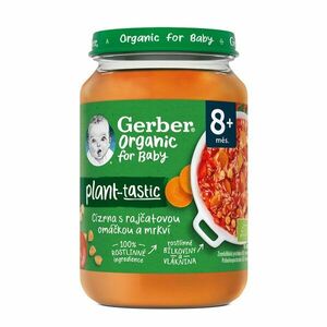 GERBER Organic 100% rastlinný príkrm cícer s paradajkovou omáčkou a mrkvou 190 g​ vyobraziť