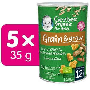 5x GERBER Organic chrumky arašidové 35 g​ vyobraziť