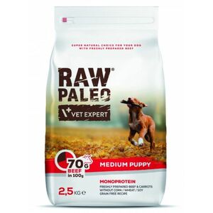 VetExpert Raw Paleo puppy medium beef - granule pre psy 2, 5kg vyobraziť