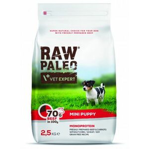 VetExpert Raw Paleo puppy mini beef - granule pre šteňatá 2, 5kg vyobraziť