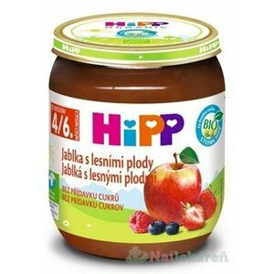 HiPP Príkrm ovocný BIO Jablká s lesnými plodmi (od ukonč. 4./6. mesiaca) 125 g vyobraziť