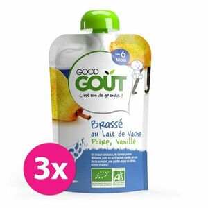 3x GOOD GOUT BIO Jogurt, hruška a vanilka 90 g vyobraziť