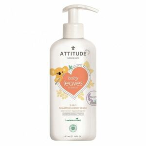 Baby leaves Detské telové mydlo a šampón (2v1) s vôňou Hruškovej šťavy Attitude 473ml vyobraziť