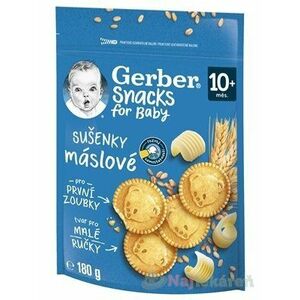 Gerber Snacks for Baby Maslové SUŠIENKY (od ukonč. 10. mesiaca) 180 g vyobraziť