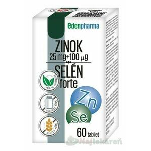 EDENPharma ZINOK 25 mg + SELÉN 100 µg forte 60 tabliet vyobraziť