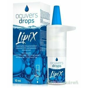 Ocuvers drops LipiX očné kvapky s HA 0, 15% a lipozómami 10 ml vyobraziť