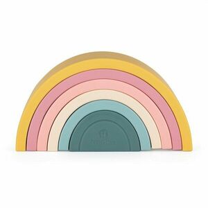 PETITE&MARS Hračka silikónová skladacia TAKE&MATCH Rainbow Intense Ochre 12m+ vyobraziť
