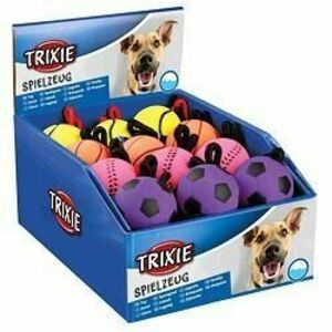Trixie Sport ball on a rope, floatable, foam rubber, ř 6/30 cm vyobraziť