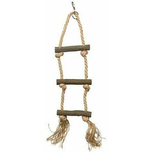 Trixie Rope ladder, bark wood/sisal, 3 rungs/40 cm vyobraziť
