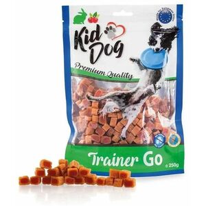Maškrta KID DOG Trainer Go králičie mini kocky s brusnicami 250g vyobraziť