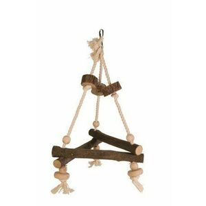 Trixie Swing on a rope, bark wood, 27 × 27 × 27 cm vyobraziť