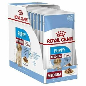 Royal Canin SHN WET MEDIUM PUPPY kapsičky pre šteňatá 10 x 140g vyobraziť