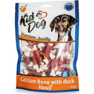 Maškrta pre psy KID DOG Kačacie prsia na kalciovej kosti 250g vyobraziť