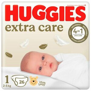 HUGGIES® Extra care Plienky jednorazové 1 (2-5 kg) 26 ks vyobraziť