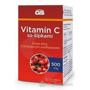 GS Vitamín C 500mg so šípkami 120 tabliet vyobraziť