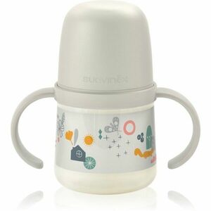Suavinex Walk First detská fľaša s držadlami 6 m+ Cream 150 ml vyobraziť