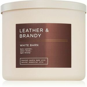 Bath & Body Works Leather & Brandy vonná sviečka 411 g vyobraziť