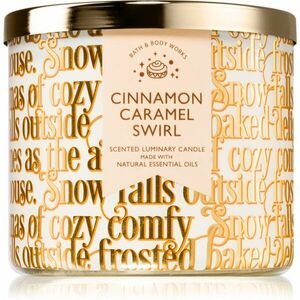 Bath & Body Works Cinnamon Caramel Swirl vonná sviečka 411 g vyobraziť