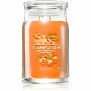 Yankee Candle Farm Fresh Peach vonná sviečka Signature 567 g vyobraziť