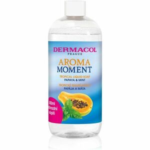 Dermacol Aroma Moment Papaya & Mint tekuté mydlo na ruky náhradná náplň 500 ml vyobraziť