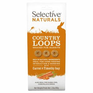 SUPREME Selective naturals snack country loops s bojínkom a mrkvou 80 g vyobraziť
