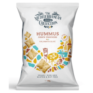 BOMBUS Hummus snack crackers olivy Kalamata 100 g vyobraziť