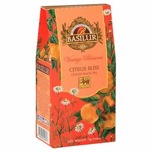 BASILUR Vintage blossoms citrus bliss čierny čaj sypaný 75 g vyobraziť