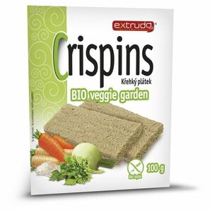 EXTRUDO Cereálny krehký chlieb Crispins BIO Veggie garden bez lepku 2x50 g vyobraziť