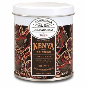 CORSINI Kenya intenso mletá káva plech 125 g vyobraziť