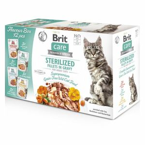 BRIT Care Fillets in Gravy Sterilized Flavour Box pre mačky 12 x 85 g vyobraziť