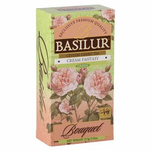 BASILUR Bouquet Cream Fantasy zelený čaj 25 vrecúšok vyobraziť