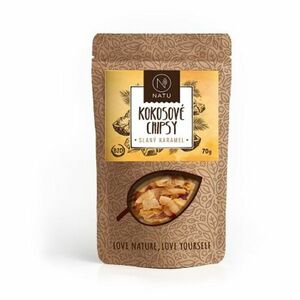 NATU Kokosové chipsy BIO slaný karamel 70 g vyobraziť