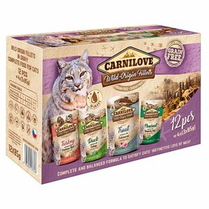 CARNILOVE Cat Pouch kapsičky s kúskami mäsa vo filetoch pre mačky 12 x 85 g vyobraziť