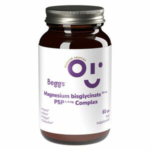 BEGGS Magnesium bisglycinate 380 mg + P5P complex 1, 4 mg 60 kapsúl vyobraziť